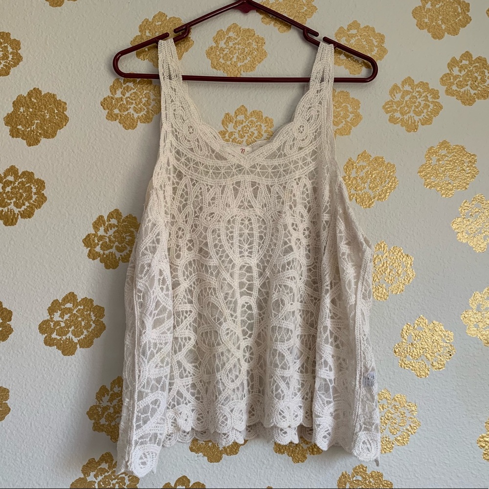 Lace tank top